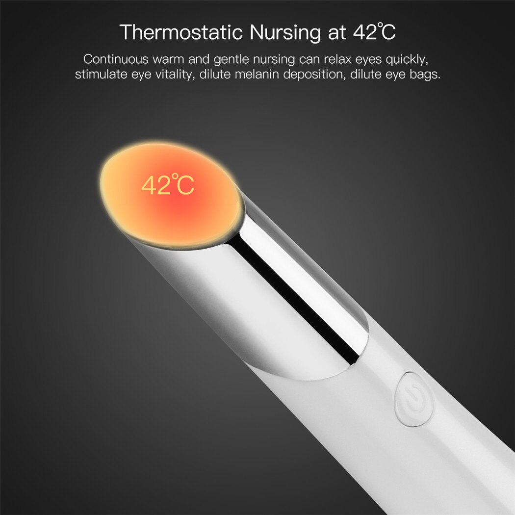 CkeyiN-masajeador de ojos eléctrico, terapia de luz LED, vibrador , antiarrugas, eliminación de ojeras, cuidado de los ojos, masajeador de elevación