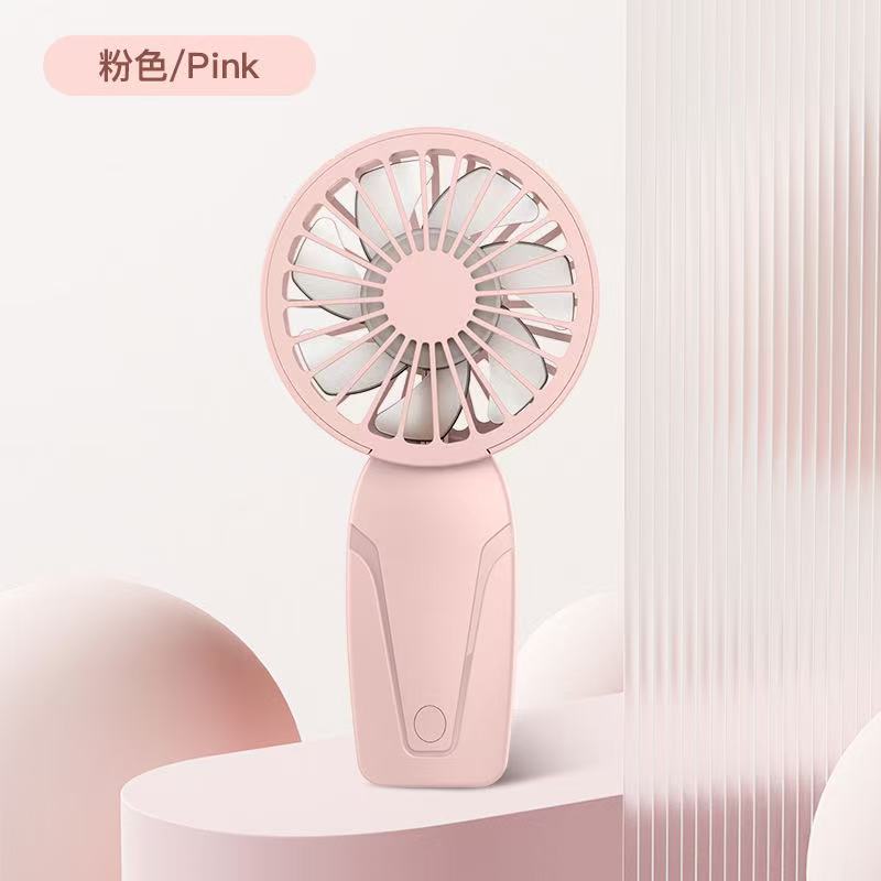 Portable Handheld Small Fan ABS Lightweight Cute Appearance USB Rechargeable Mini Fan For On Go Cooling Portable Mini Pocket Fan: WHITE