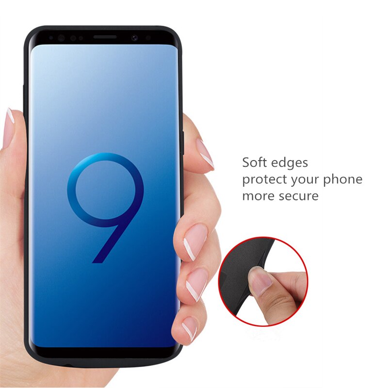 Bærbar telefon batteri-etui til samsung galaxy  s9/  samsung  s9 plus batterioplader etui til samsung  s8 plus powerbank