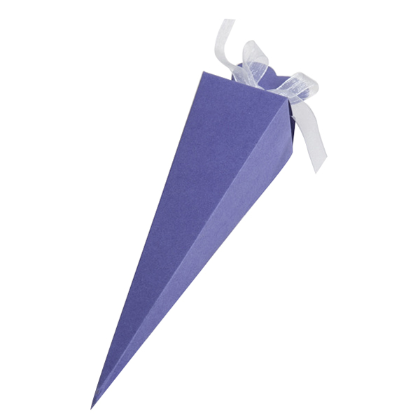 Ijs Tip Cone Triple-gedreven Snoep Doos Pack met Hand Ceremonie Bruiloft Doos: Plum