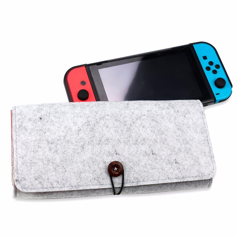 For Nintend Switch Case NS EVA Game Console Carry Storage Bag Shockproof Portable Soft Protective Case Cover For Nintendo Switch: Light Gray