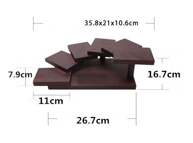 Japanse Houten Hout Keuken Sushi Bridge Boten Grenen Sushi Sashimi Plaat Schotel Sushi Servies Decoratie Ornament: 35.8x21xH10.6cm