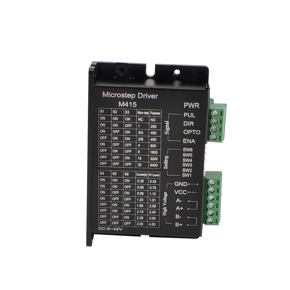 3pcs/lot Micro Stepper Motor Driver M415 Driver Controller For 42/57 Stepper Motor DC 9-42V Nema17 Nema23 Stepping Machine