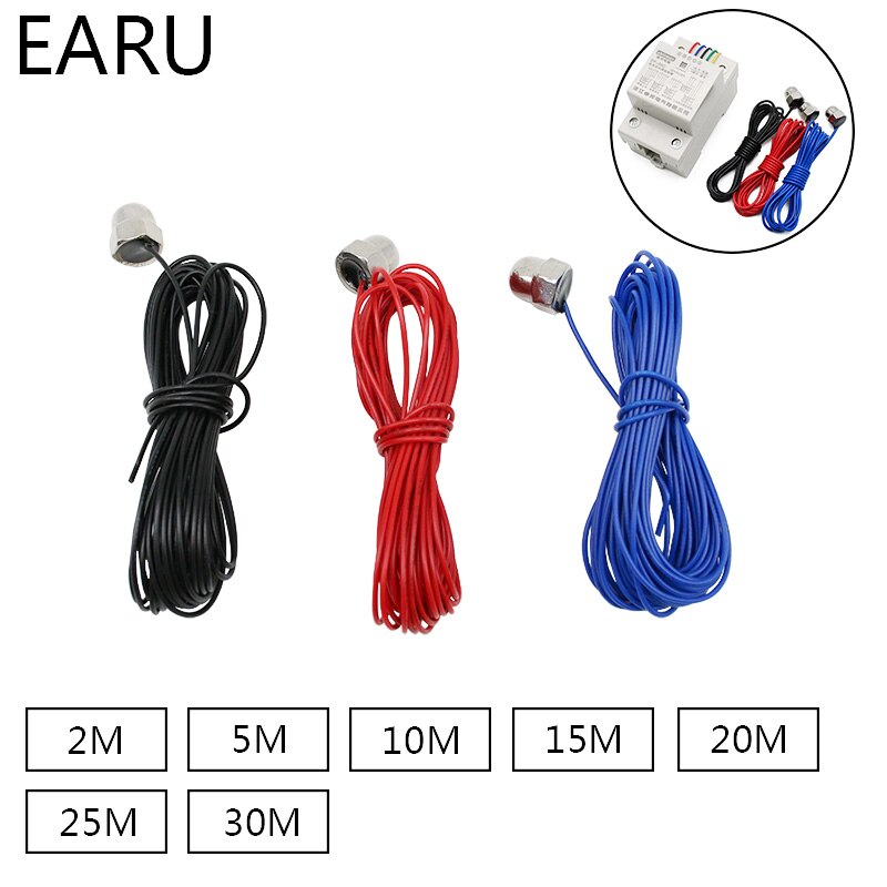 1pc 2/5/10/15/20/25/30M Cable Liquid Water Level Detection Sensor Probe for DF-96D Water Tank PumP Controller Control Switch Kit