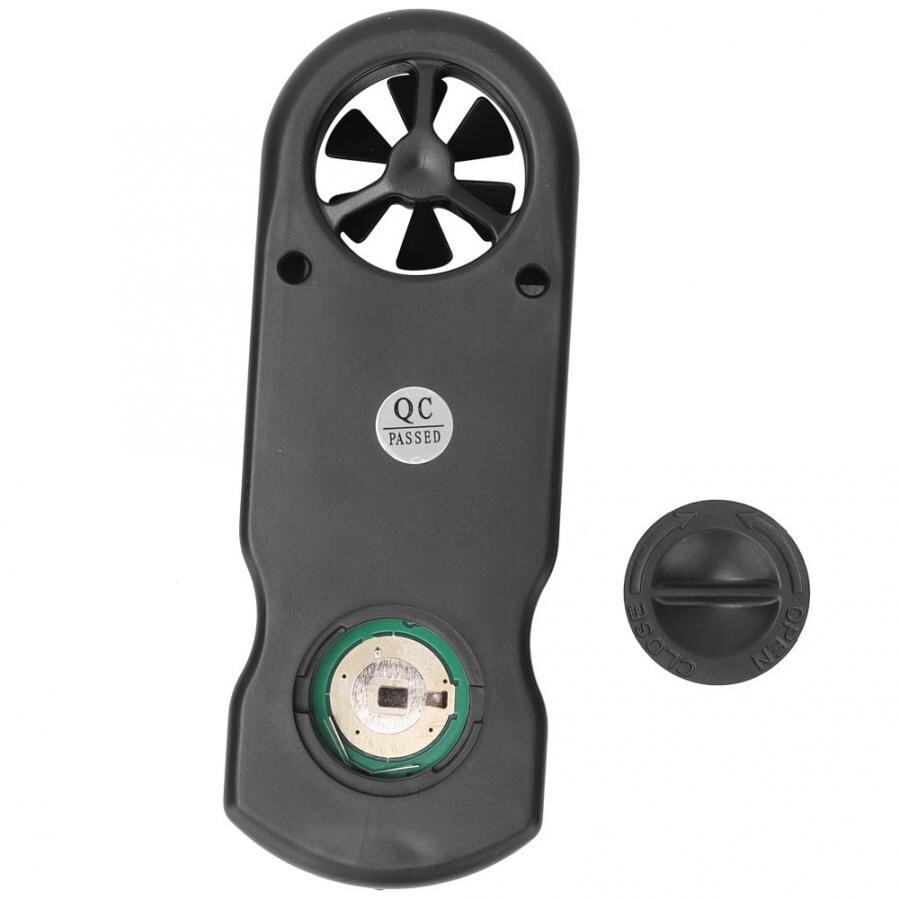Compteur de vitesse de vent 8-en-1 compteur de vitesse de vent portatif multifonctionnel d'anémomètre numérique portatif