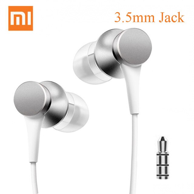 Xiaomi-auriculares Piston 3 con cable de graves, con micrófono intrauditivos auriculares deportivos, auriculares para teléfono Xiaomi, Samsung, Huawei, 3,5 MM, originales: Azul