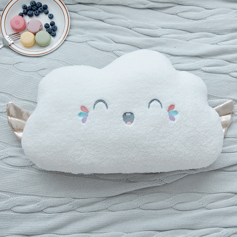 Huidvriendelijk Wit Cloud Star Moon Angel Wings Zachte Vulling Decoratieve Kussen Mooie Baby Sky Kussen Speelgoed Voor Kinderen
