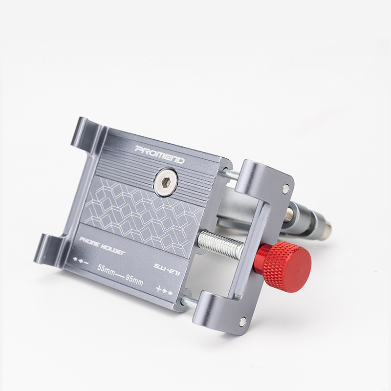 Soporte para teléfono móvil de aleación de aluminio para patinete y bicicleta, soporte para bicicleta de montaña, accesorios profesionales para ciclismo de estabilidad: Blanco