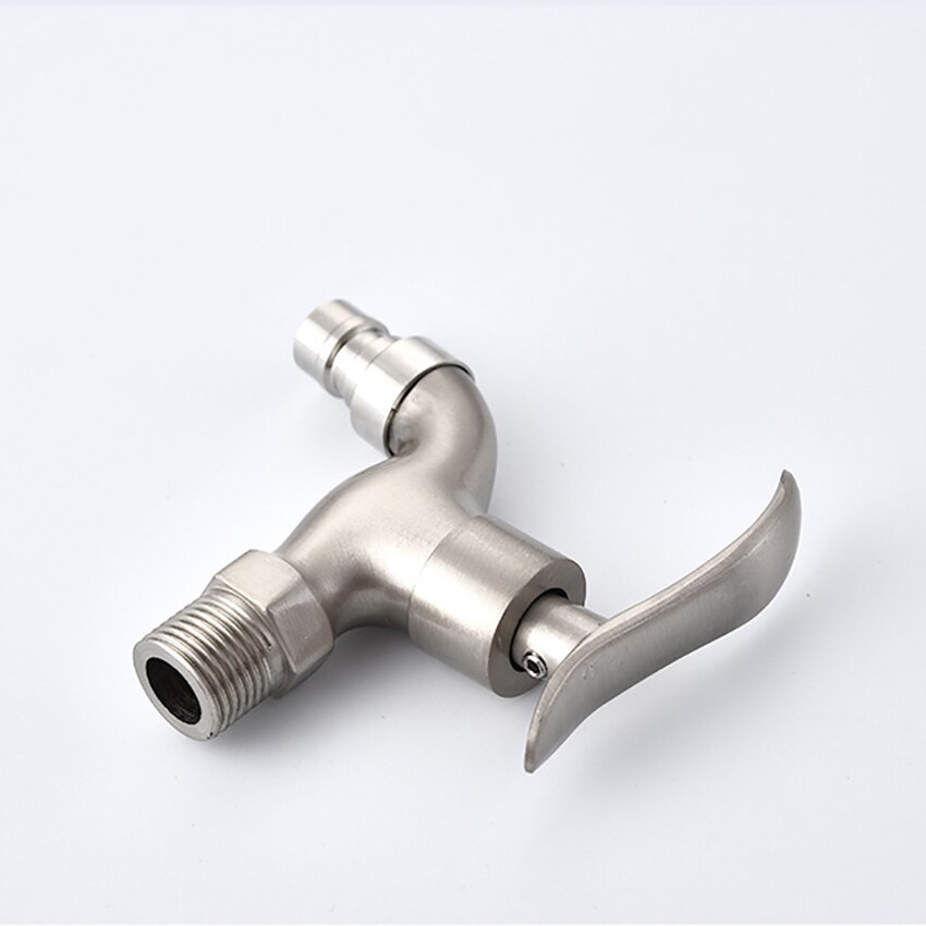 Pojedynczy otwór pralka kran zatrzymać G1/2 pralnia łazienka woda z kranu robić montażu na ścianie bateria ogrodowa szybko otwarty kran robić zimnej wody