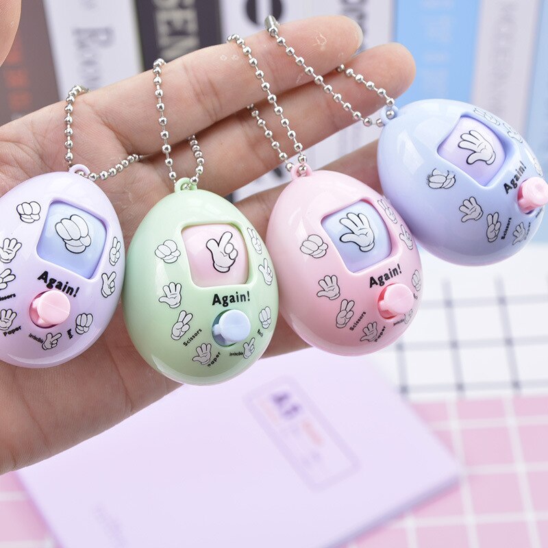 Guessing Toy Family Keychain Rock Paper Scissors Round Egg
