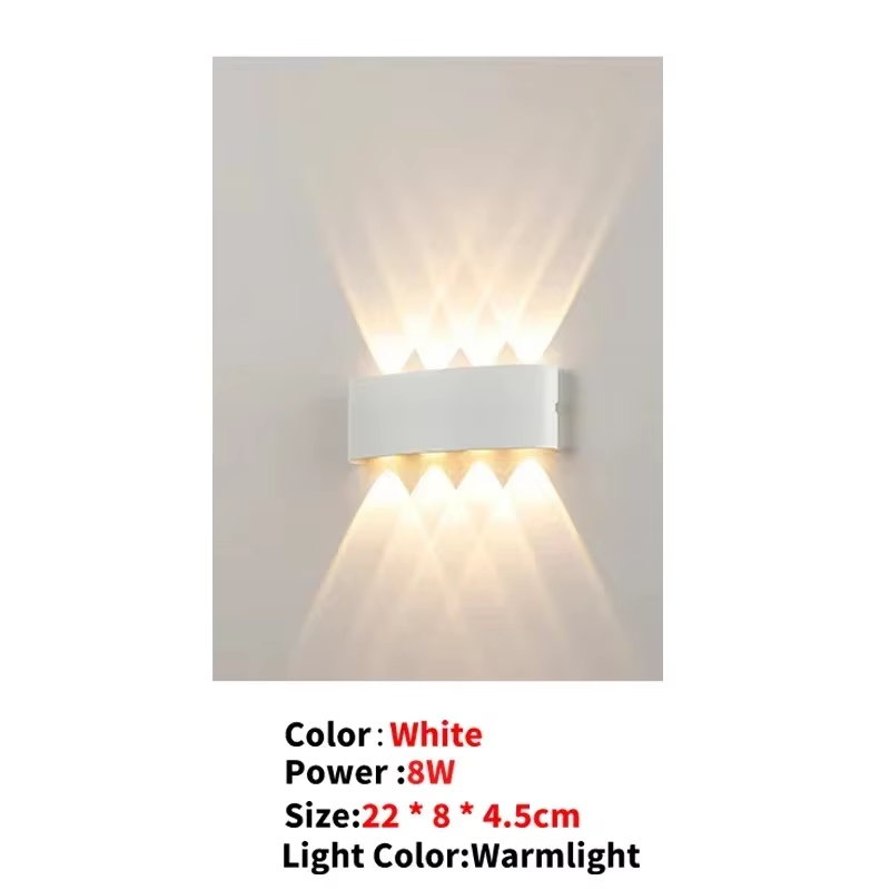 LED Wandlamp AC110V-220V Outdoor Bewegingssensor Licht Waterdichte Wandlamp Veranda Tuin Woonkamer Straat Trap Verlichting: Rood