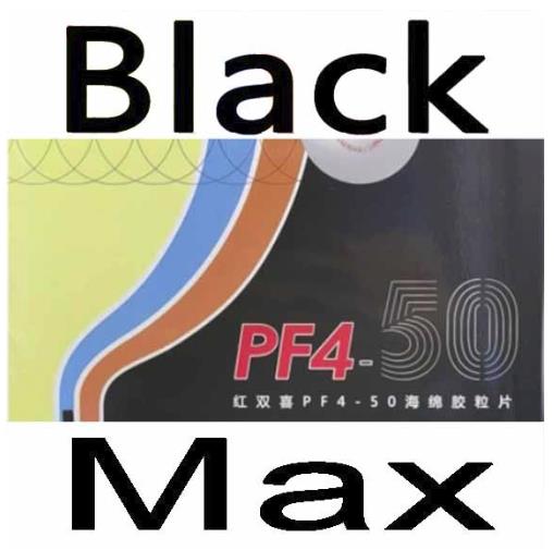 Original neue DHS PF4-50 PF4 50 tischtennis gummi mit hoher elastischer schwamm anzug für junge menschen und neue spieler: Schwarz Max