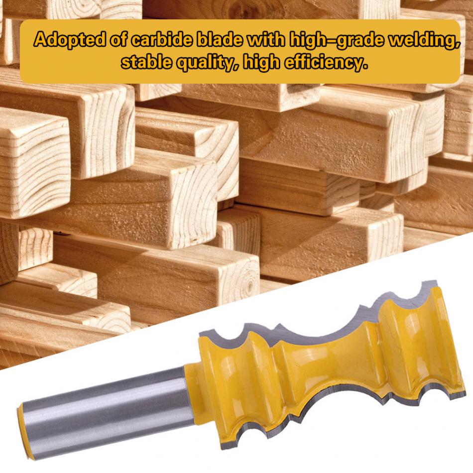1/2" Shank Large Elaborate Chair Rail Molding Router Bit For Woodworking Tool
