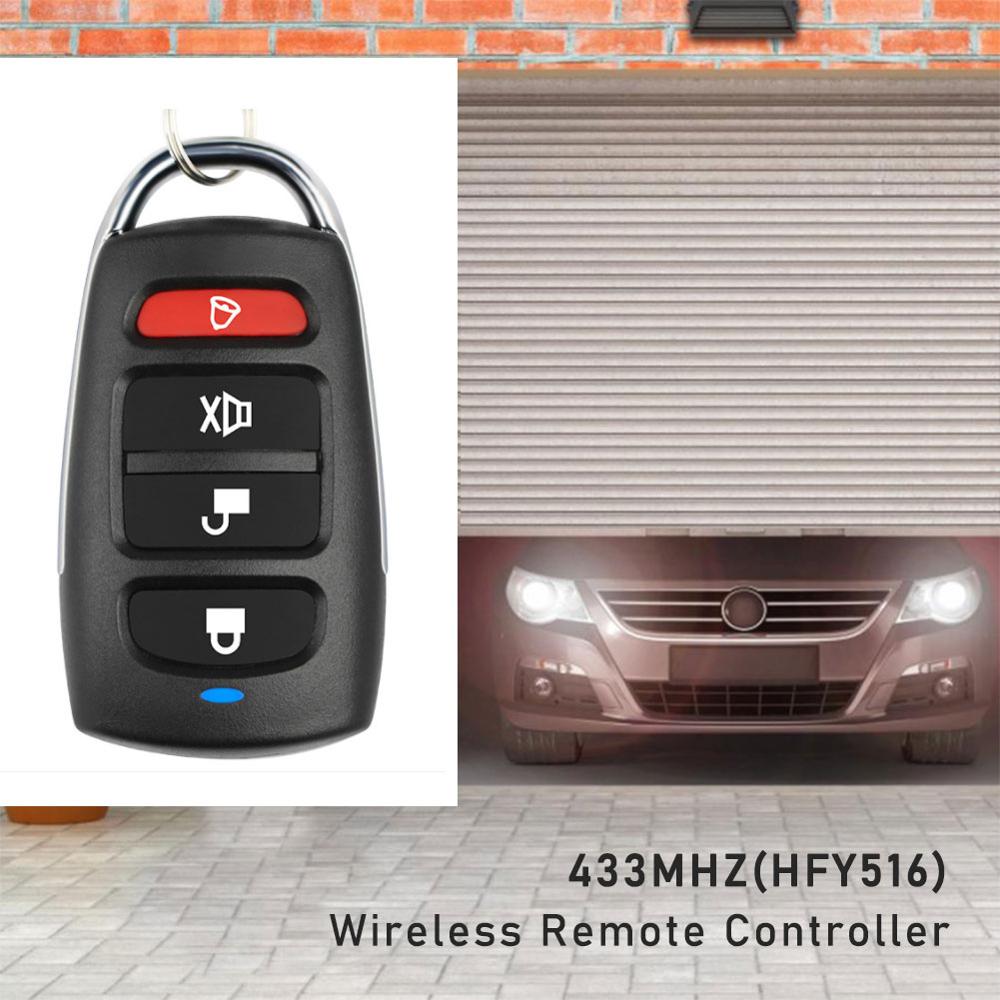 4 channel Remote Control Multifunction Cloning Garage Door Gate Control Barrier 433MHZ Fixed Code Remotes Command Key Brand