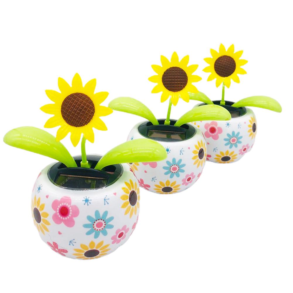 Solar- Tanzen Blume Solar- Blume Auto Innen Ornamente Dekorationen Auto Armaturenbrett Schwingen Spielzeug Auto Dekor freundlicher Spielzeug