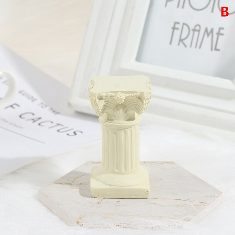 Mini Simulation Römischen Spalten Kerze Für Fotografie Requisiten Studio Schmuck: B