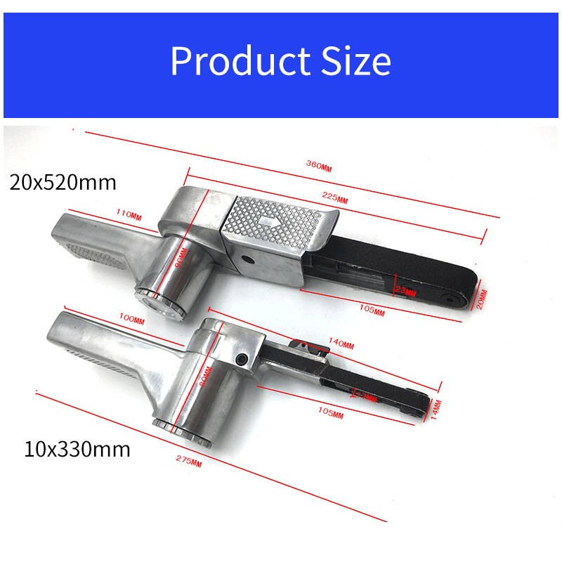 Air Belt Sander Pneumatic sander 330x10mm belt polishing machine Grinding Machine Belt Grinder Sanding Pneumatic Tool Set