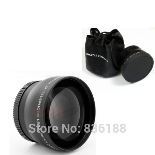 Jintu Universele 43 Mm 2X Tele Telecoverter Conversie Lens Voor Canon Nikon Sony Dslr Camera