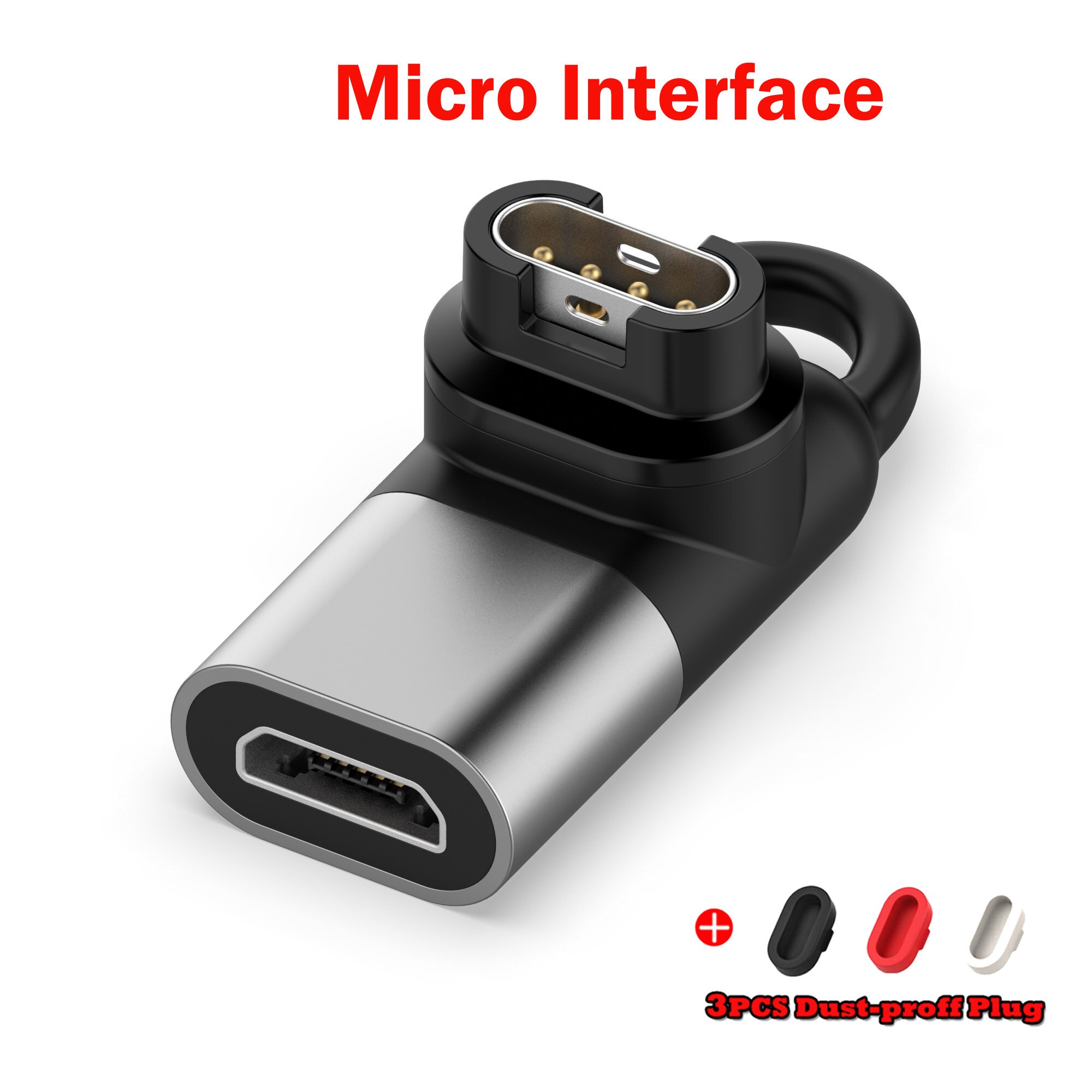 Cable de carga USB para Garmin Vivoactive 3, cargador 4s 935 Venu Sq 945 245 Fenix, cargador de 5S 5 5X Plus 7 6 6S 6X Pro, cubierta de enchufe: For Micro Adaptor