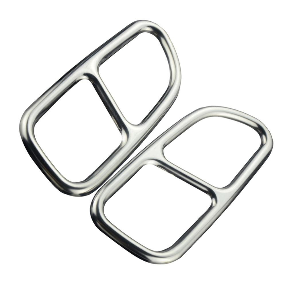 2pcs/set Car Exhaust Pipe Frame For 13-16 Model Benz CLA Car Decorative Frame Stainless Steel Automotive Car-styling: Default Title