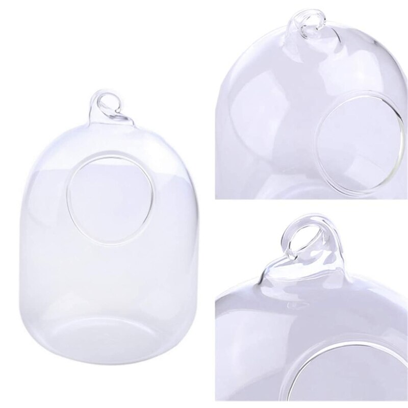 Suspended Transparent Hanging Glass Fish Tank Infusion Bottle Aquarium Flower Pl