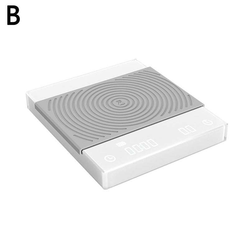 TIMEMORE Nano /BASIC Plus Electronic Scale Black Mirror Pour Over Espresso 0.1g Scales Smart Automatic Kitchen Timing Coffee T3N: White  Basic