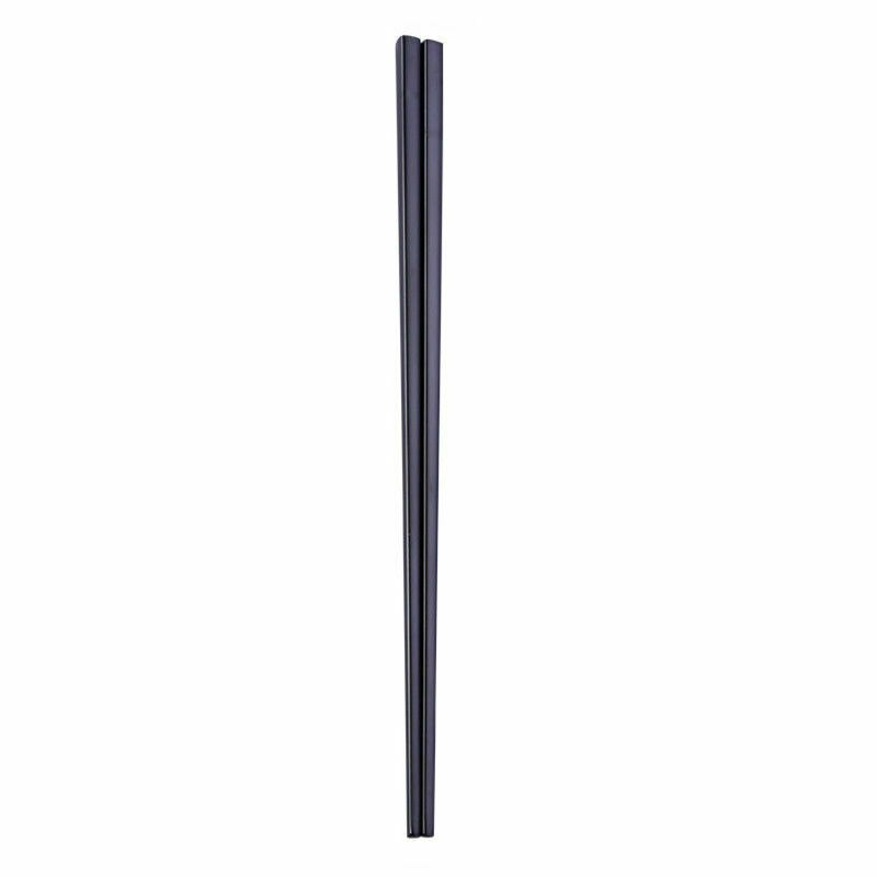 1 par spisepinner i rustfritt stål matpinner spisepinner kinesiske palillos japoneses gjenbrukbare spisepinner 23 cm: Svart