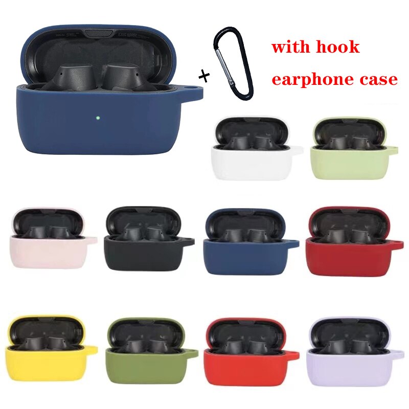 For Jabra Elite 3 Case Solid Color Shockproof Silicone Protect Earphone Cover fundas for Jabra elite3 soft hearphone box shell