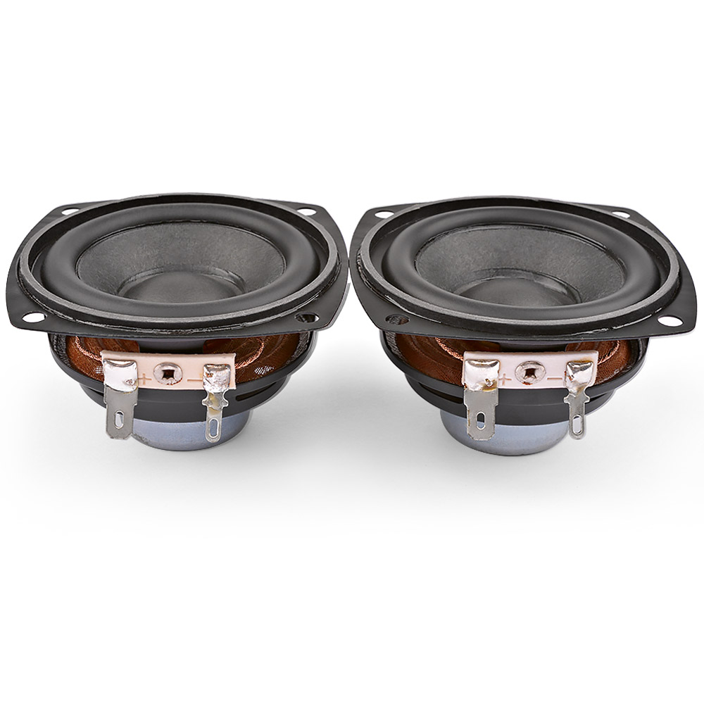 Alto-falante aiyima portátil, 2 peças, 2.5 centímetros, 4ohm, 10w, 66mm, alcance completo, áudio, baixo, multimídia, ímã