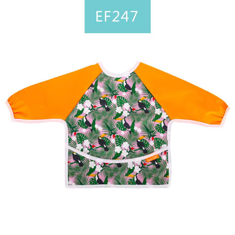 Happyflute Baby Slabbetjes Waterdichte Baby Slabbetjes Print Pul & Print Minky Leuke Lange Mouwen Kinderen Bib Burp Kleding Baby Spullen
