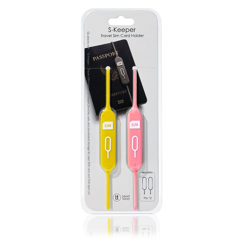Portable Travel Anti Lost SIM Card Holder PIN Pins Passport Safe Pin Needle Keeper