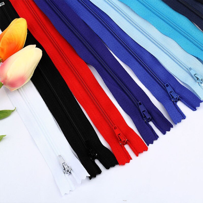 Diy Accessoires Nylon Coil Ritsen Tailor Kledingstuk Zwart Wit Gemengde 10 Stuks 20 Cm Lengte Naaien Handwerk