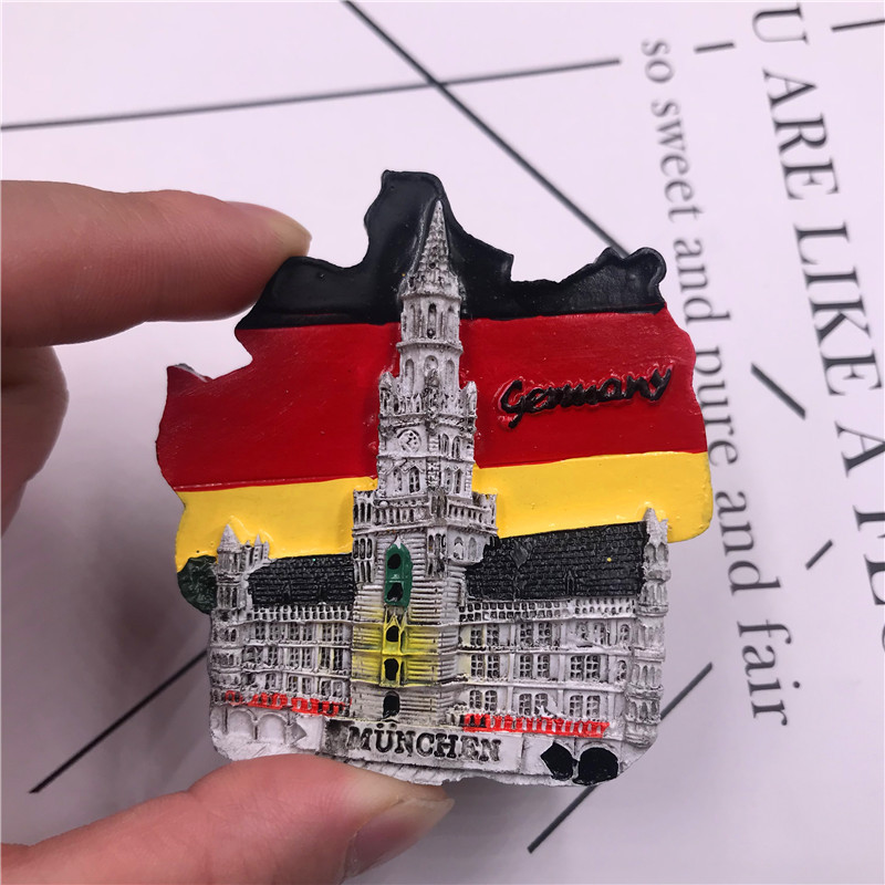 Munich monaco san marino jerusalem sydafrika heidelberg tjekkiske republik korea lissabon prag spanien og thailand køleskabsmagneter: 1