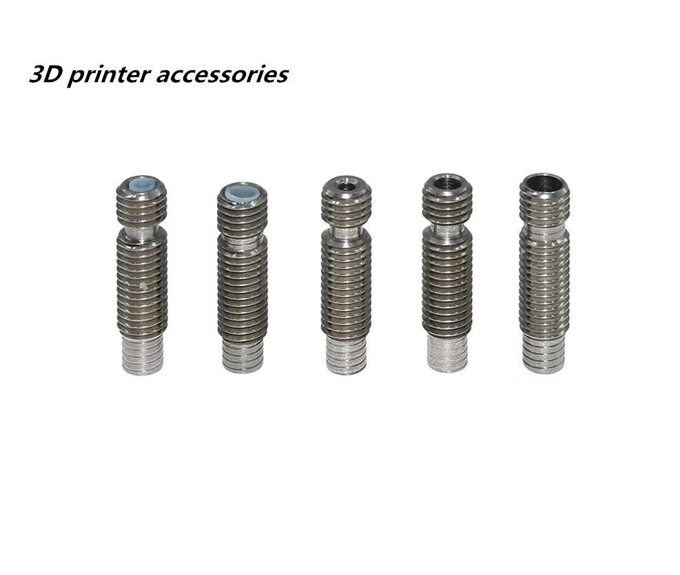 3D printer accessories V6 short-range stainless steel hose 1.75/3.0 M6 thread Built-in Teflon tube