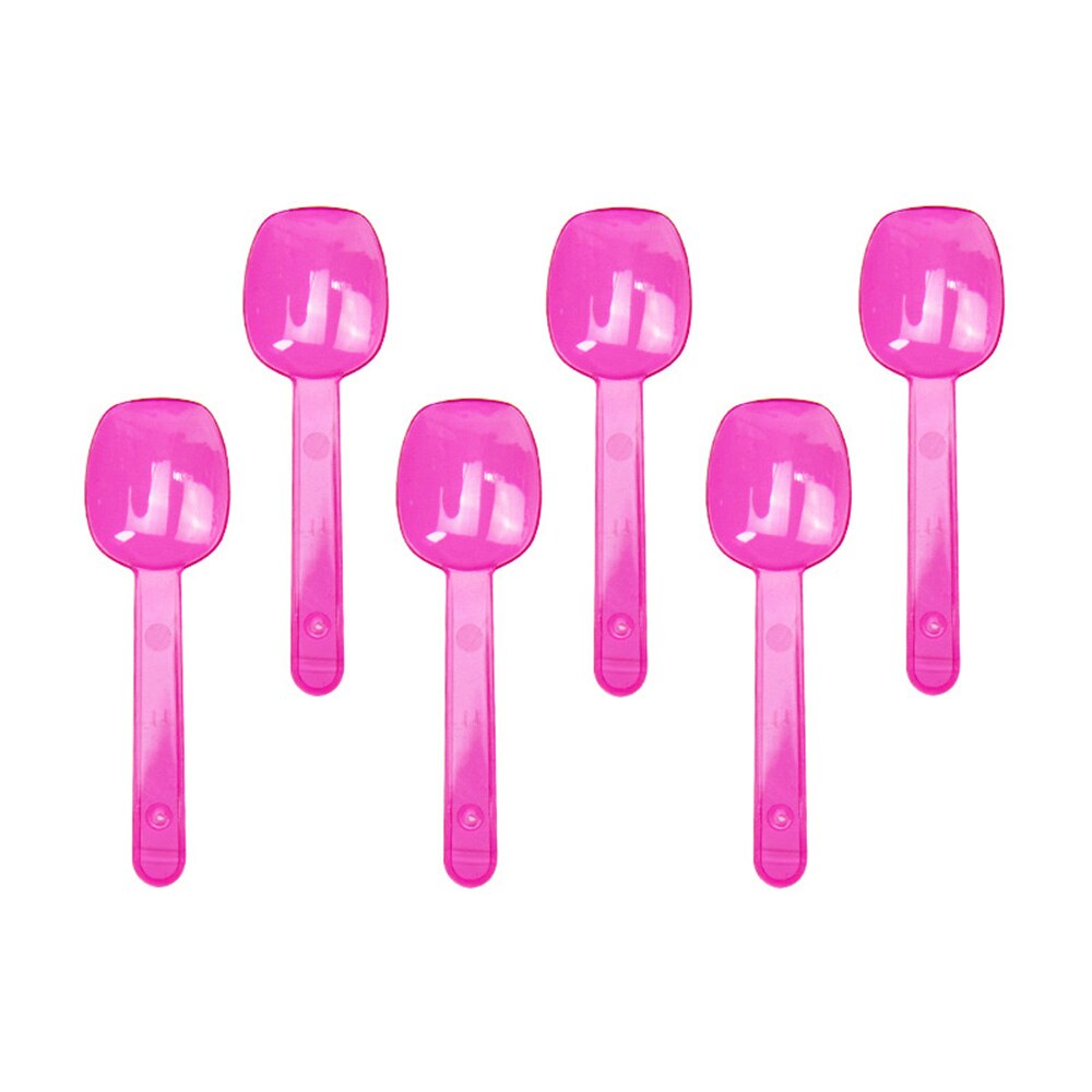 Mini Proeverij Plastic Lepel 2.9 Inch Party Speciale 100 Stuk Pack Kleine En Praktische: pink