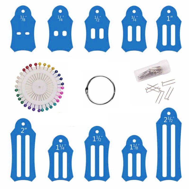 Biaisbandmakerset, jelly roll-gereedschap voor het naaien, quilten, vouwen van stroken, naaigereedschap, naaiaccessoires: Bl3