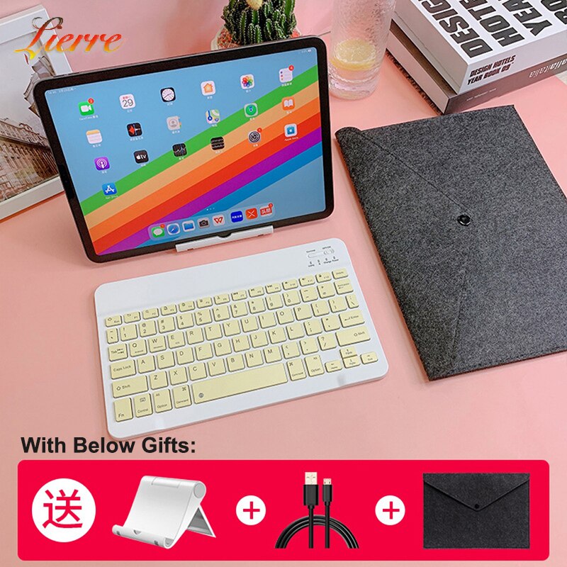 LierreRoom Bluetooth-compatible Keyboard For Apple iPad Xiaomi Samsung Huawei Phone Tablet Wireless Keyboard For Android Windows: B3