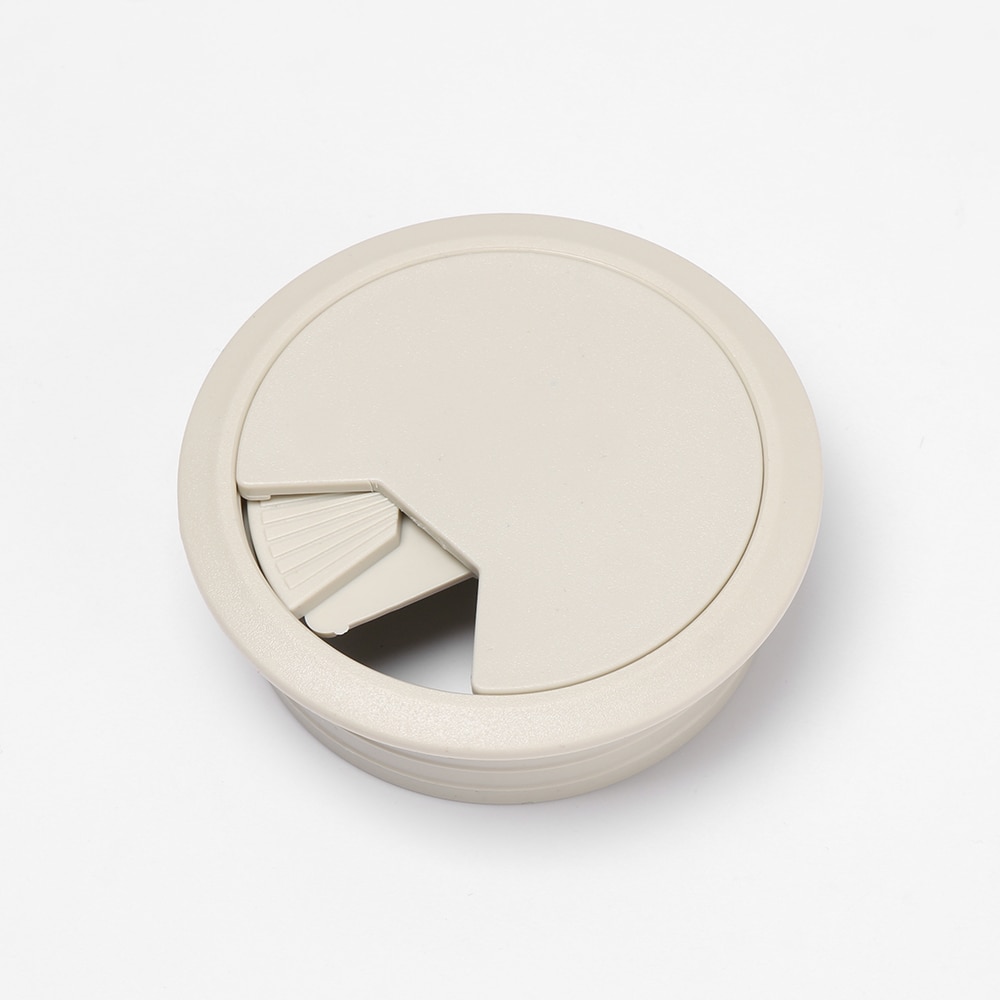 1PC 60/80mm Desk Table Plastic Cable Hole Cover PC Computer Desk Round Wire Tidy Grommet Cable Organizer