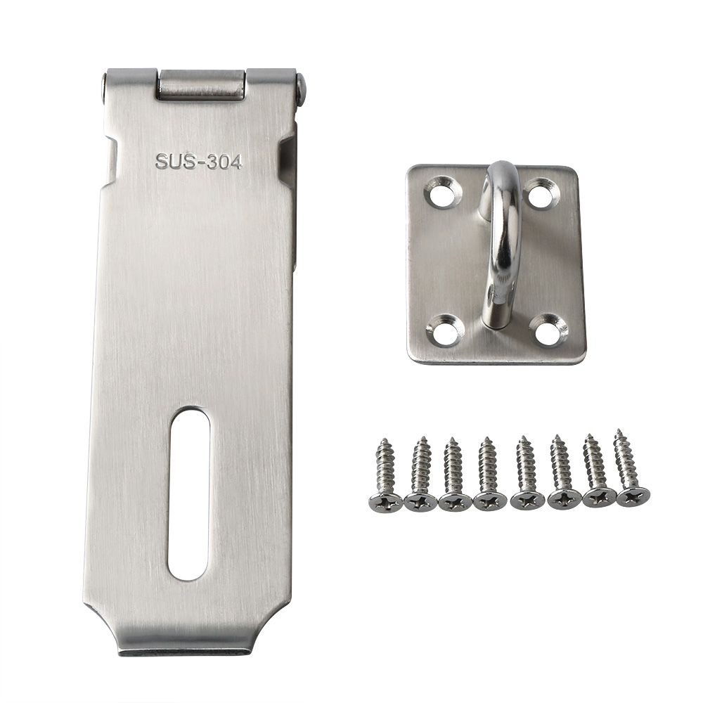 Alise Rvs Hangslot Hasp Deur Sluiting Hasp Lock Kl... – Vicedeal