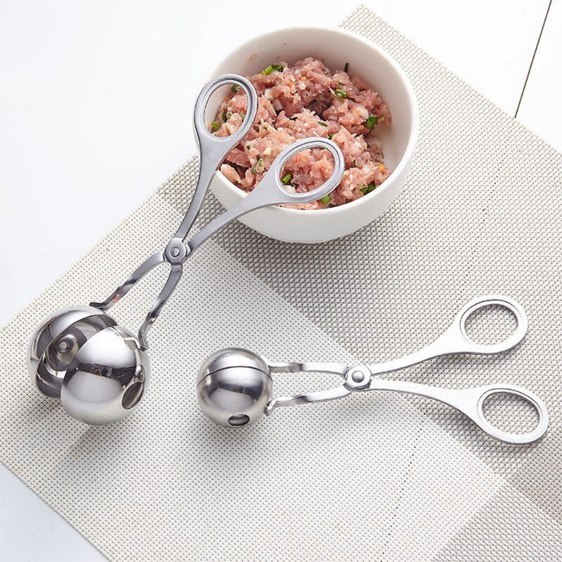 Stainless Steel Meatball Clip Convenient Kitchen Meatball Maker Rice Ball Fish Ball Making Mold Tool Kitchen Accessories