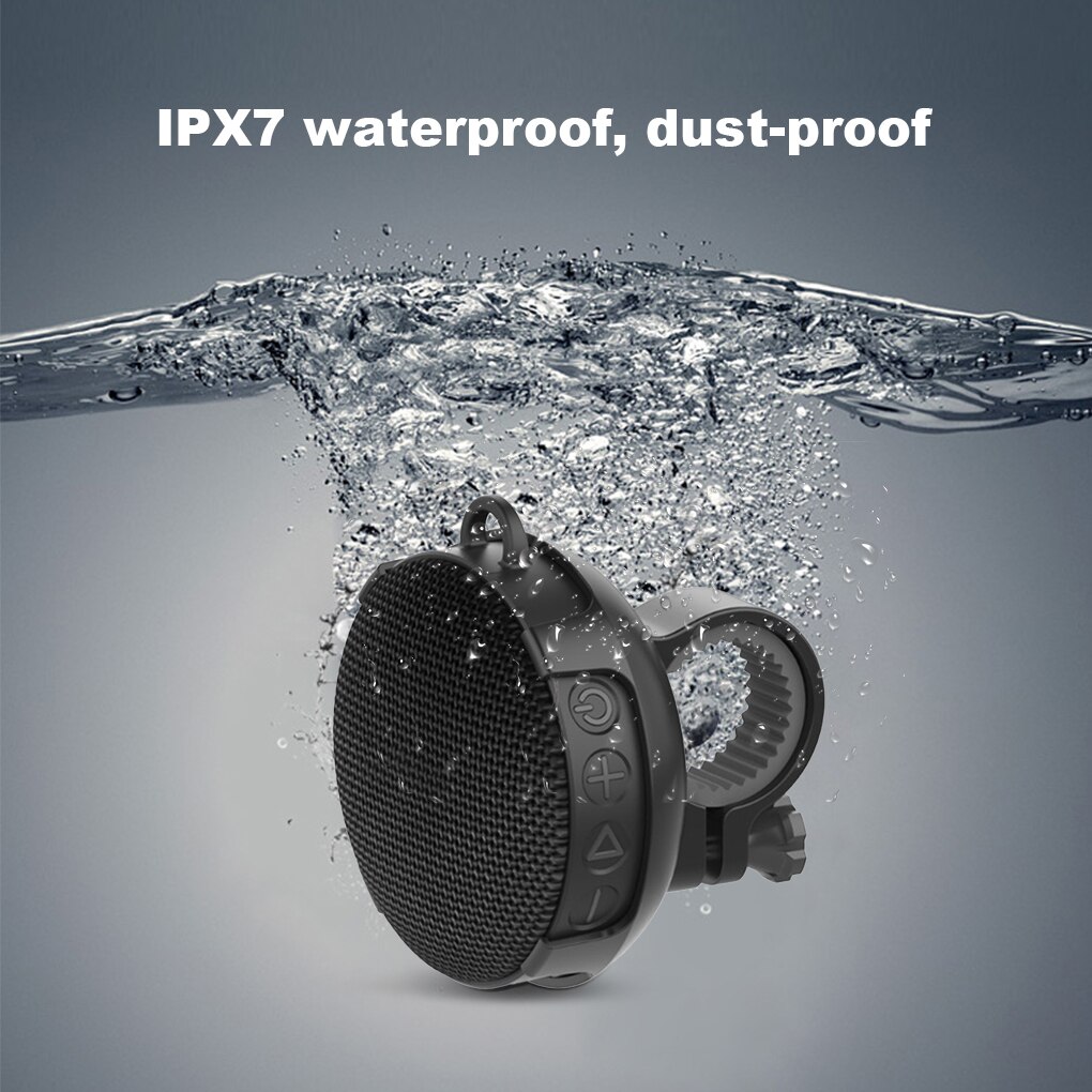 Bike Speaker 5W Wireless Cycling Handlebar Soundspeaker Rechargeable IPX7 Waterproof Outdoor Bicycle Loudspeaker