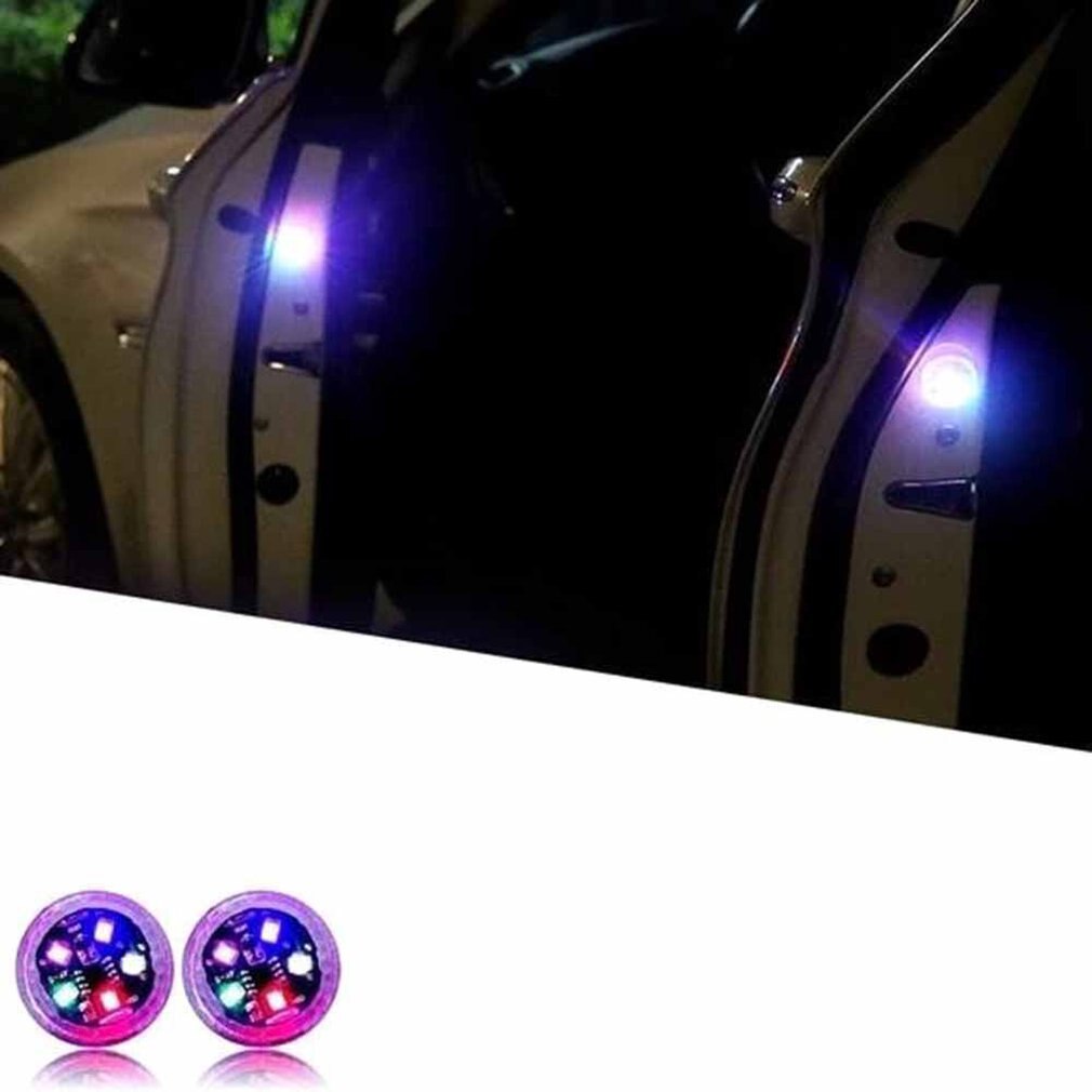 Waterdichte Auto Deur Waarschuwingslampje Zonder Bedrading Led Anti-Collision Light Universele Led Knippert Gemodificeerde Licht