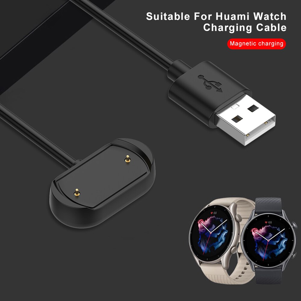 For amazfit gtr 3 pro ladekabel data usb adapter base for amazfit gts 3 gts 3 gtr 3 pro global versjon lader