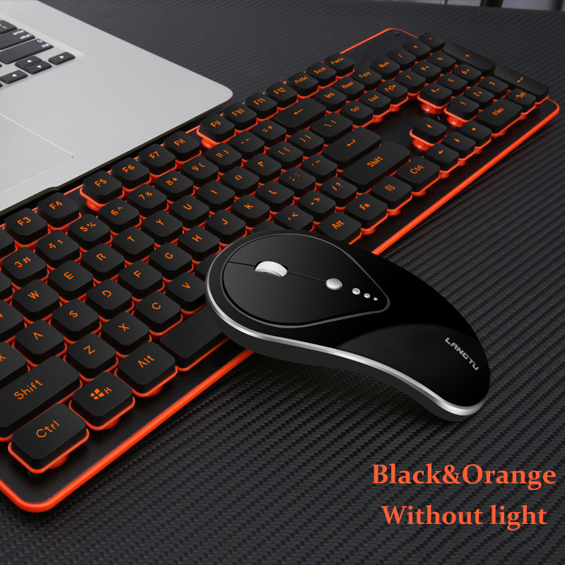 2.4G Wireless Gaming keyboard and mouse set Silent Button Rechargeable wireless keyboard and mouse gaming set wireless keyboard