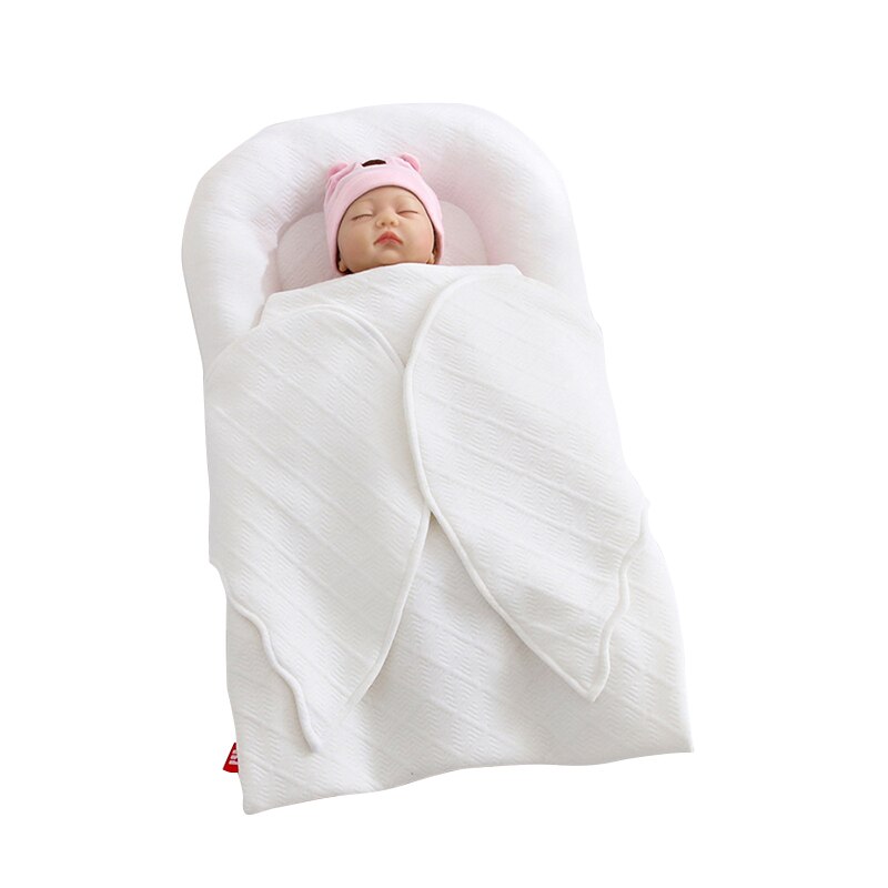 neugeboren Baby Flügel Nest Bett mit Decke Startseite tragbar Baby Wiege Stoßstange geboren Schlafen Korb Babynest Bettzeug Pflege: H