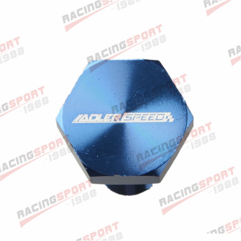 M8 x 1.0 mm Aluminium Alloy Metric Banjo Bolt Brake Fitting Adapter Blue
