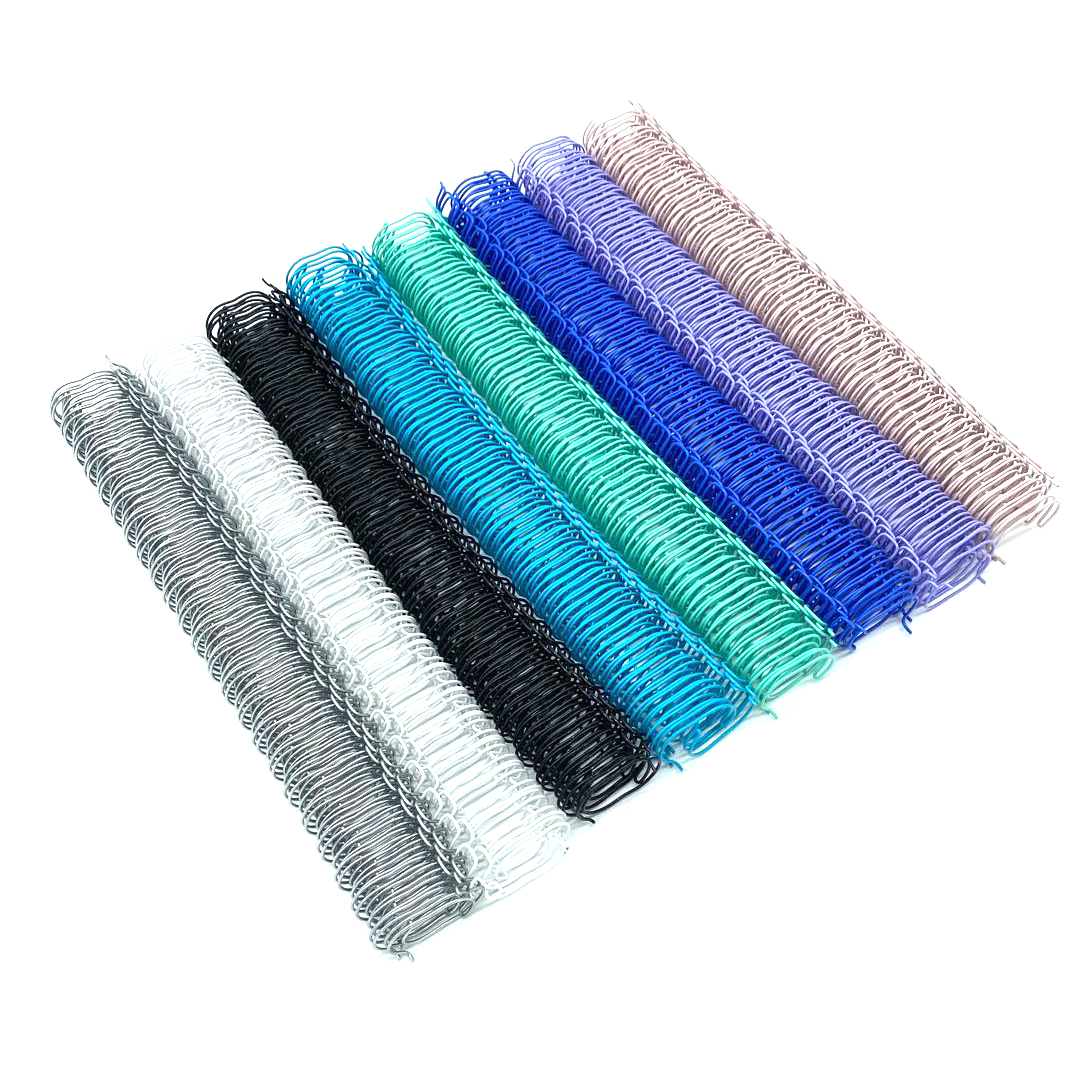 19.1mm 50pcs Metal YO Double Coil Calendar Binding Coil Notebook Spring Book Ring Wire O Binding A4 Binders Double Wire Binding
