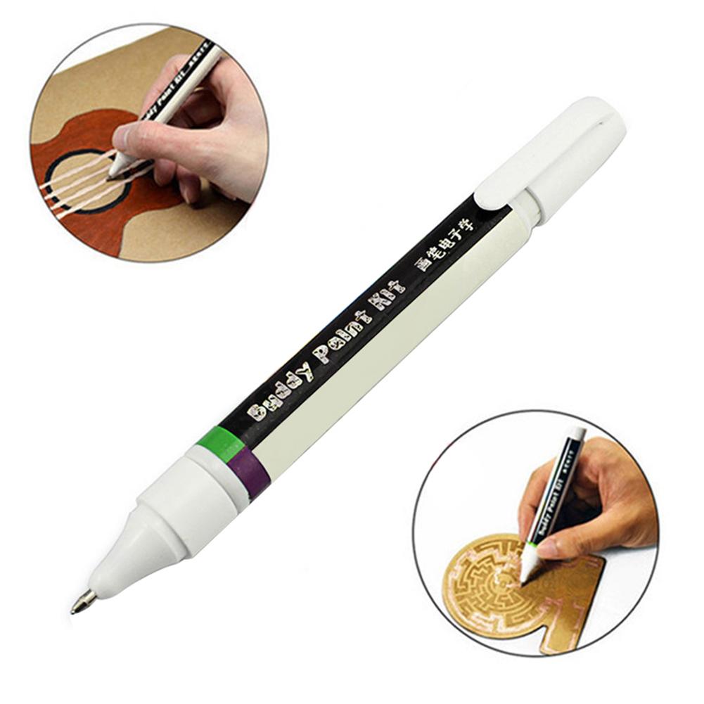 1Pc 6ml Conductive Ink Pen Electronic Circuit Drawing Pen DIY Circuit Repair Drawing Ink Pen Instantly Magical Conductive Pen