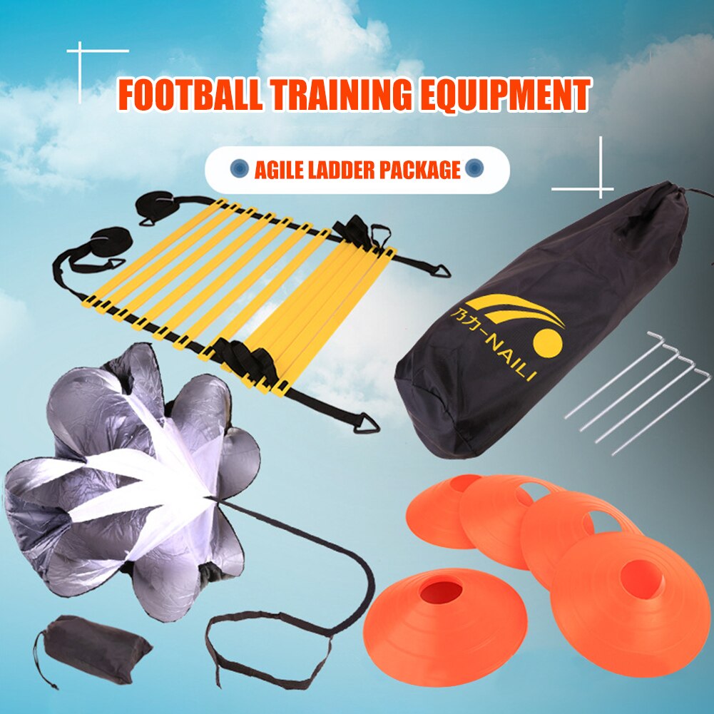 Soccer Football Speed Agility Ladder Training Equipment Adjustable Footwork Kit for Outdoor Exercise Sport Ornaments