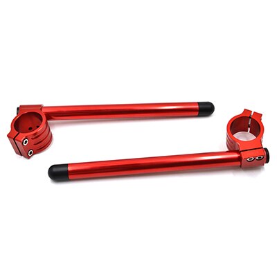 41Mm Motorcycle Stuur Vork Handvat Bars Clip Ons Voor Suzuki SV650 GSF400 GSF600 Bandit Gsx 600 750 1100 7/8 "Stuur: 41mm Red